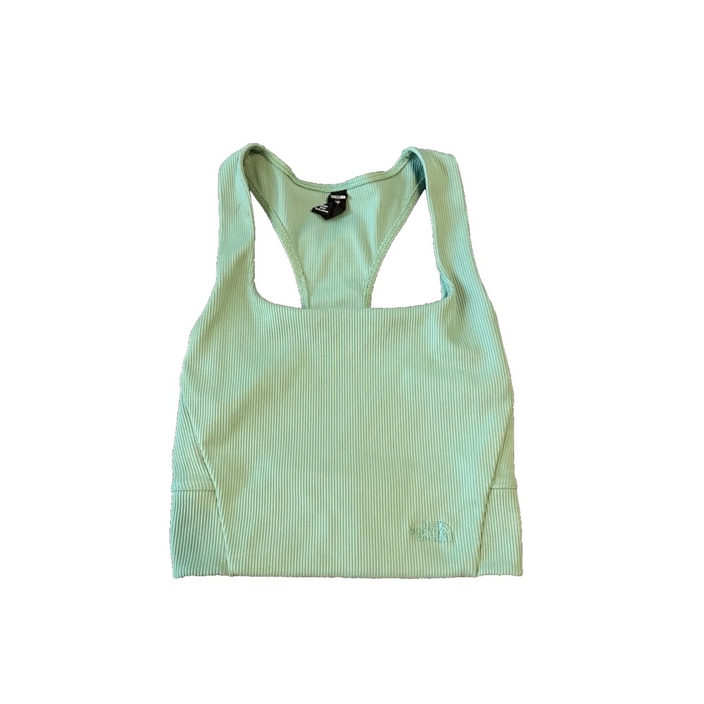 The North Face Racerback Sports Bra XS Green Athleisure Athletic Yoga Pilates